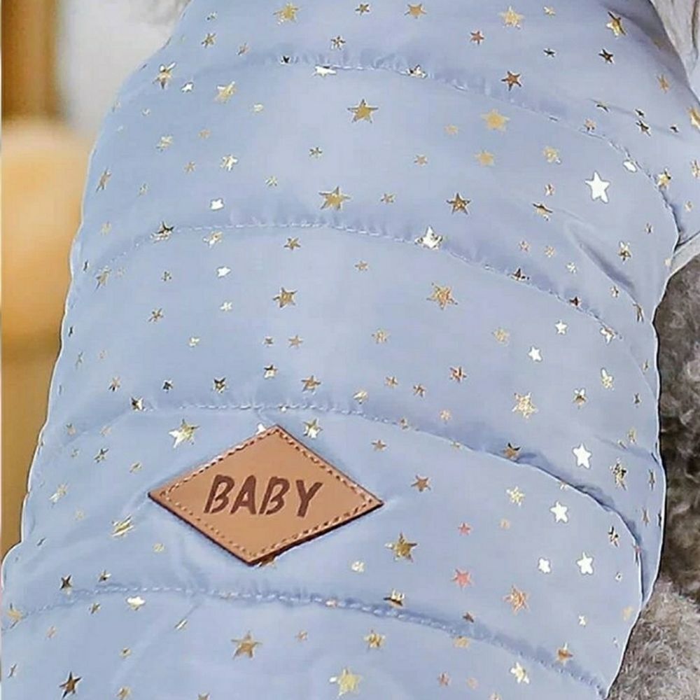 🎉HP🎉 Star Pattern Puffy Dog Jacket - Picture 6 of 7
